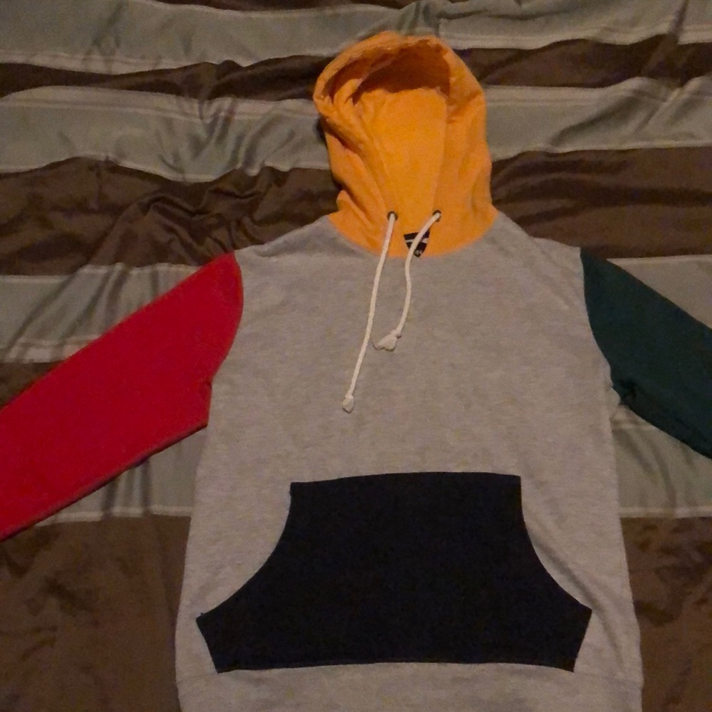 Carbon by RUE 21 Color Block Hoodie Size Small